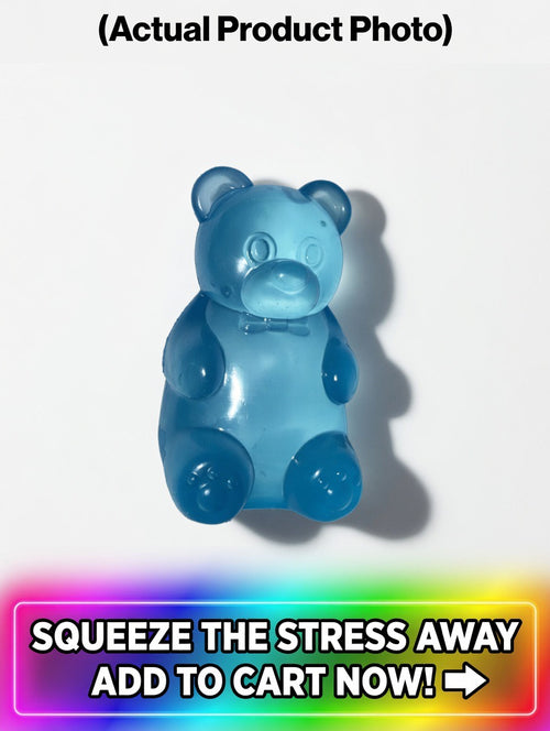 Blue Raspberry Slow Rise Squishy Gummy Bear | Premium Fidget Toy for Stress Relief & Anxiety