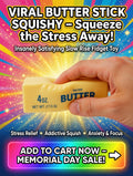 Realistic Salted Butter Stick Slow Rise Squishy | Premium Fidget Toy for Stress Relief