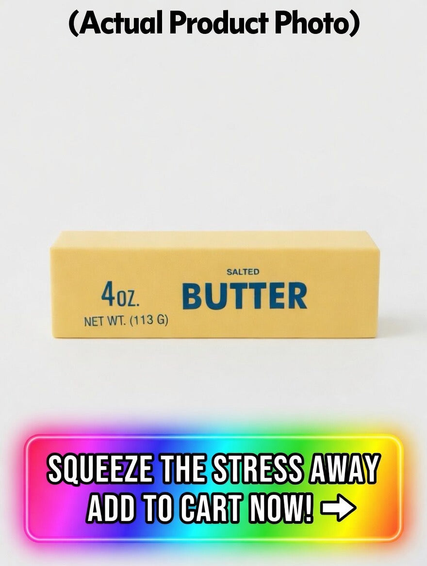 Realistic Salted Butter Stick Slow Rise Squishy | Premium Fidget Toy for Stress Relief