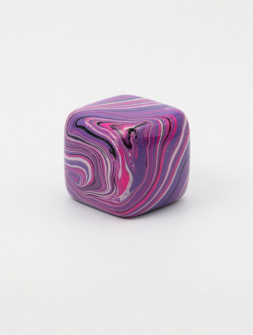 Cotton Candy Slow Rise Squishy Cube | Premium Tie-Dye Fidget Toy for Stress Relief & Anxiety