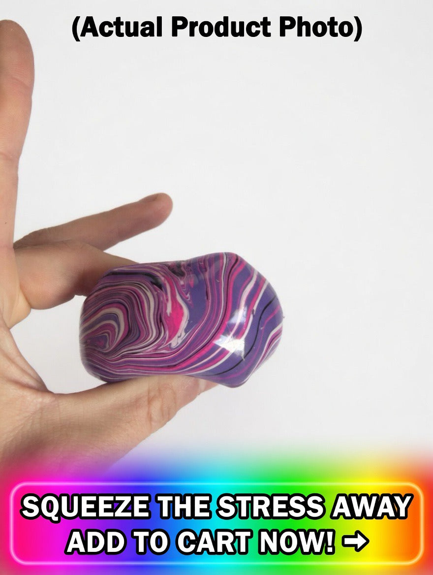 Cotton Candy Slow Rise Squishy Cube | Premium Tie-Dye Fidget Toy for Stress Relief & Anxiety