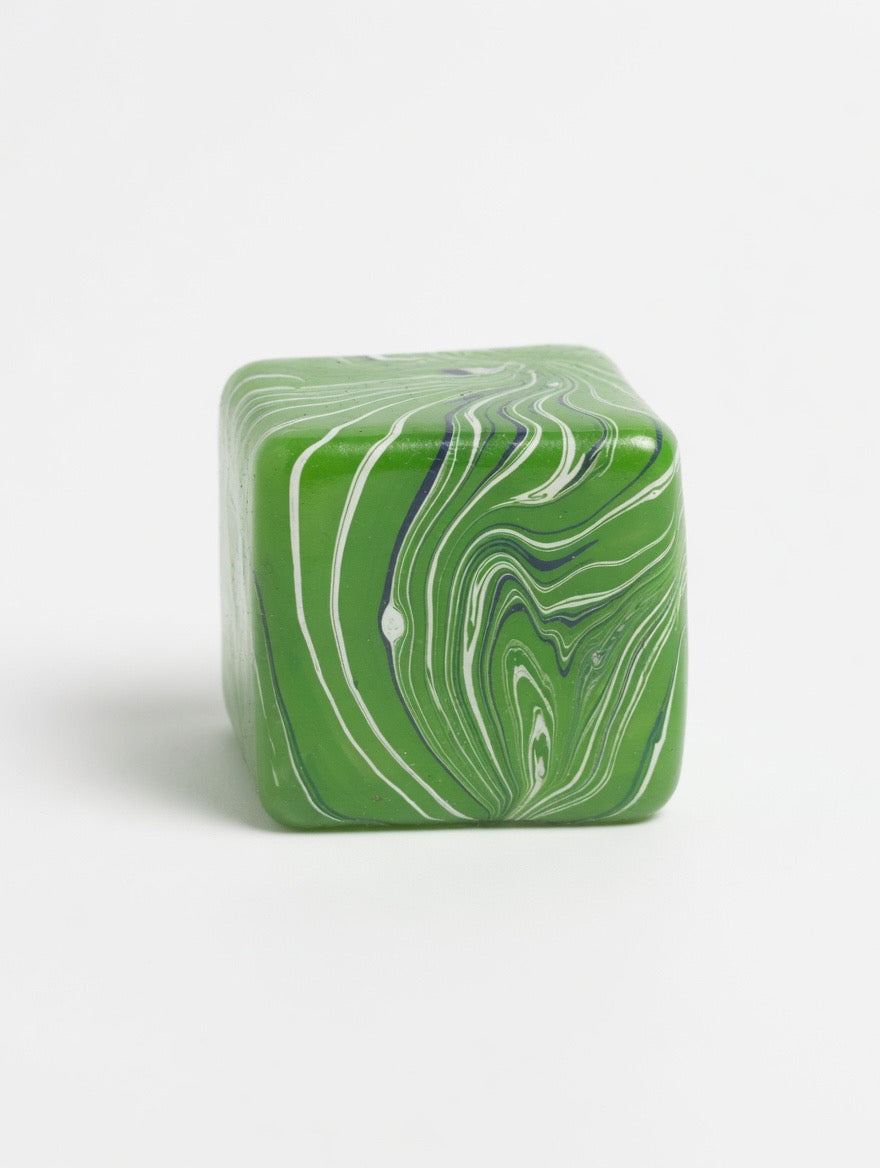Key Lime Swirl Slow Rise Squishy Cube | Premium Tie-Dye Fidget Toy for Stress & Anxiety Relief