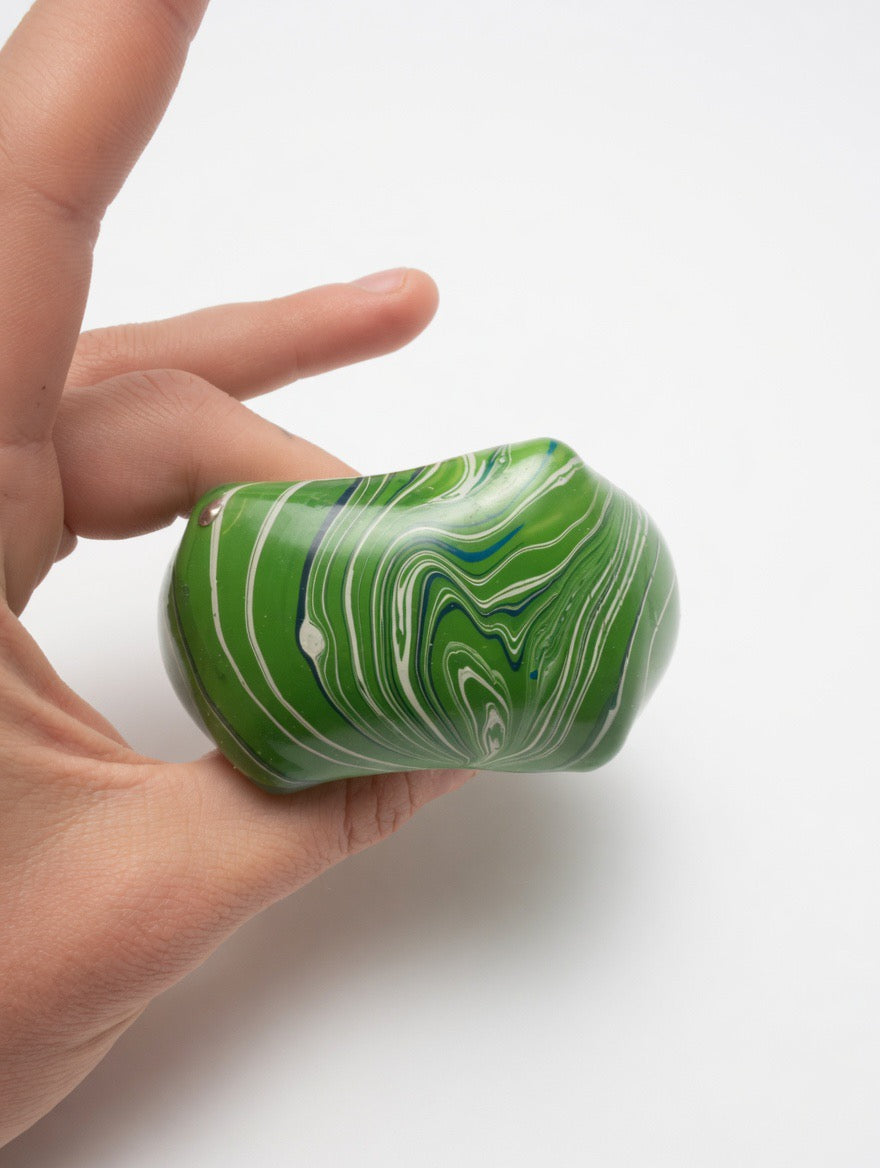 Key Lime Swirl Slow Rise Squishy Cube | Premium Tie-Dye Fidget Toy for Stress & Anxiety Relief
