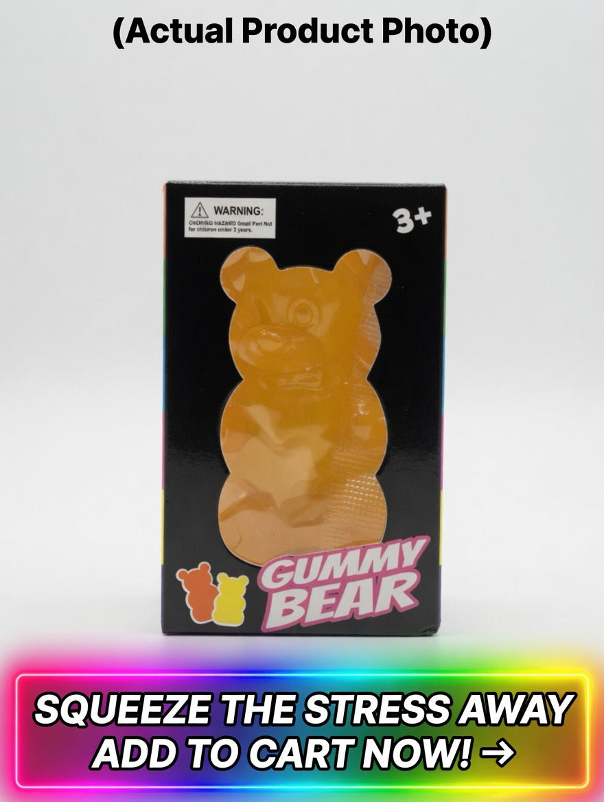 Lemon Burst Slow Rise Squishy Gummy Bear | Premium Fidget Toy for Stress Relief & Anxiety