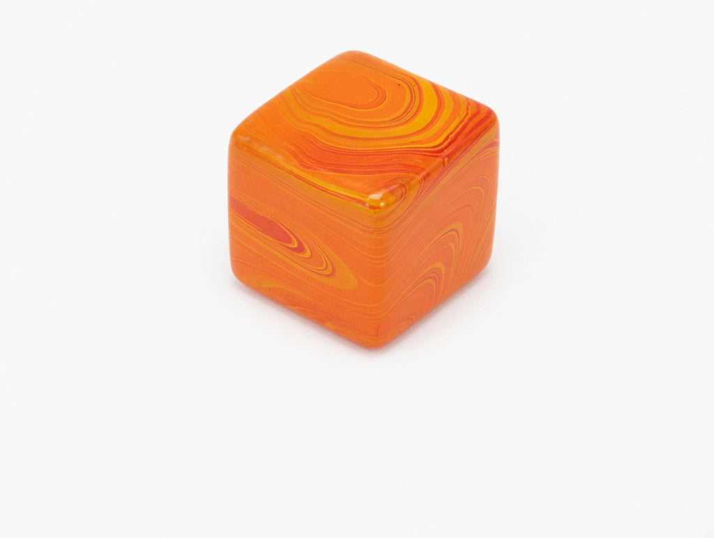 Orange Creamsicle Slow Rise Squishy Cube | Premium Tie-Dye Fidget Toy for Stress Relief & Anxiety