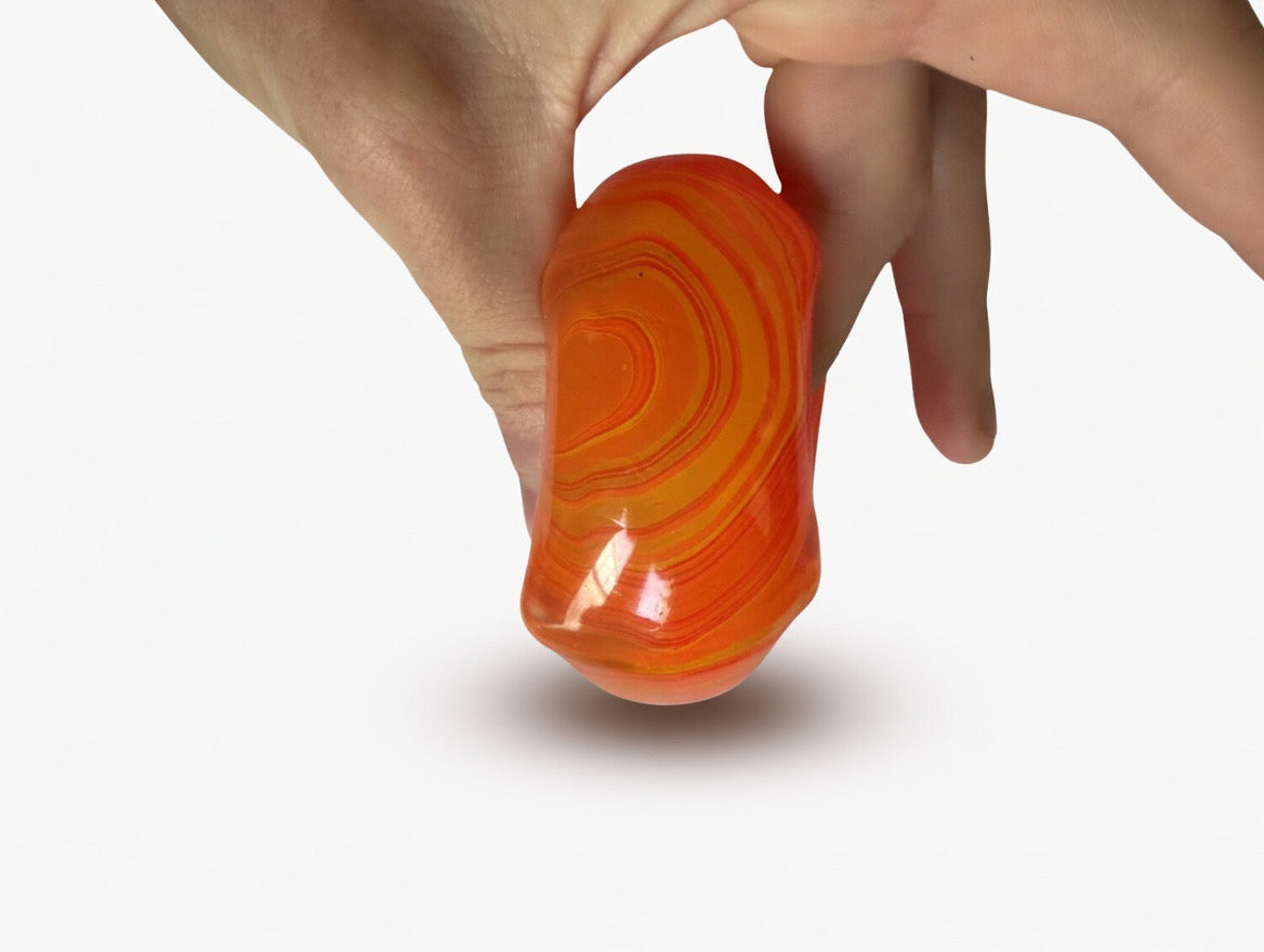 Orange Creamsicle Slow Rise Squishy Cube | Premium Tie-Dye Fidget Toy for Stress Relief & Anxiety