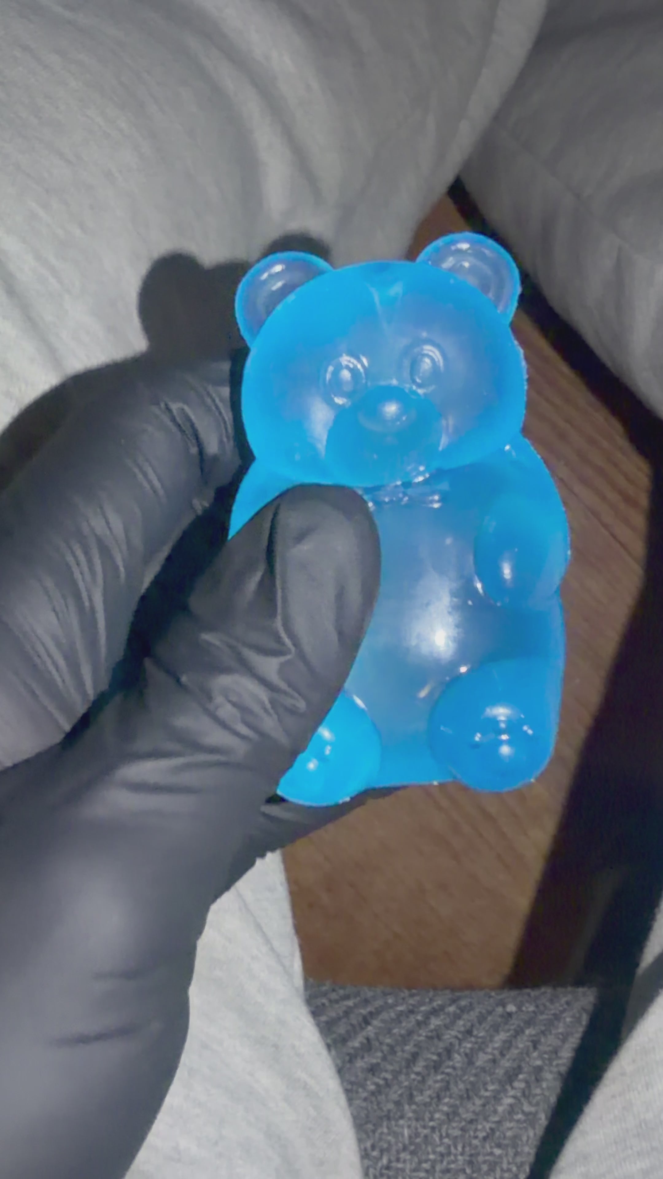 Blue Raspberry Slow Rise Squishy Gummy Bear | Premium Fidget Toy for Stress Relief & Anxiety
